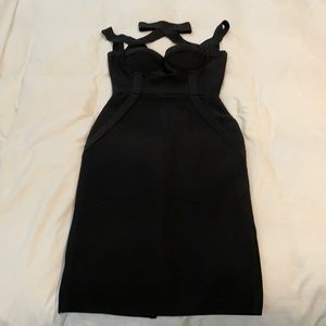 Black midi dress size M